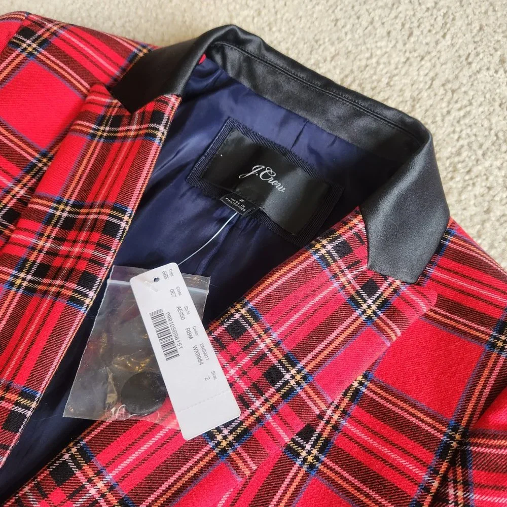 NWT J. Crew Parke Tartan Plaid Blazer